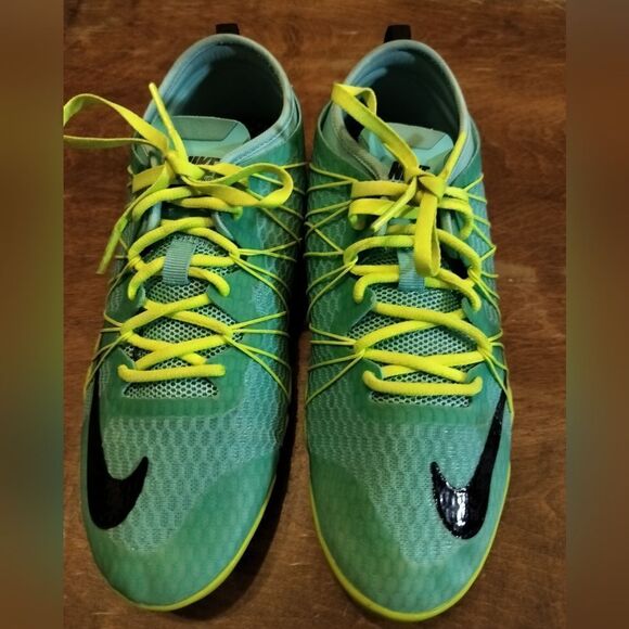 Nike training FREE 1.0 CrossBionic Neon blue, yellow, and black - Picture 4 of 9
